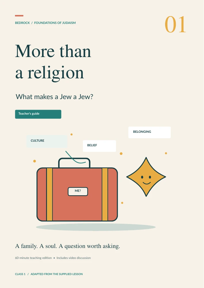 More than a religion teacher's guide cover